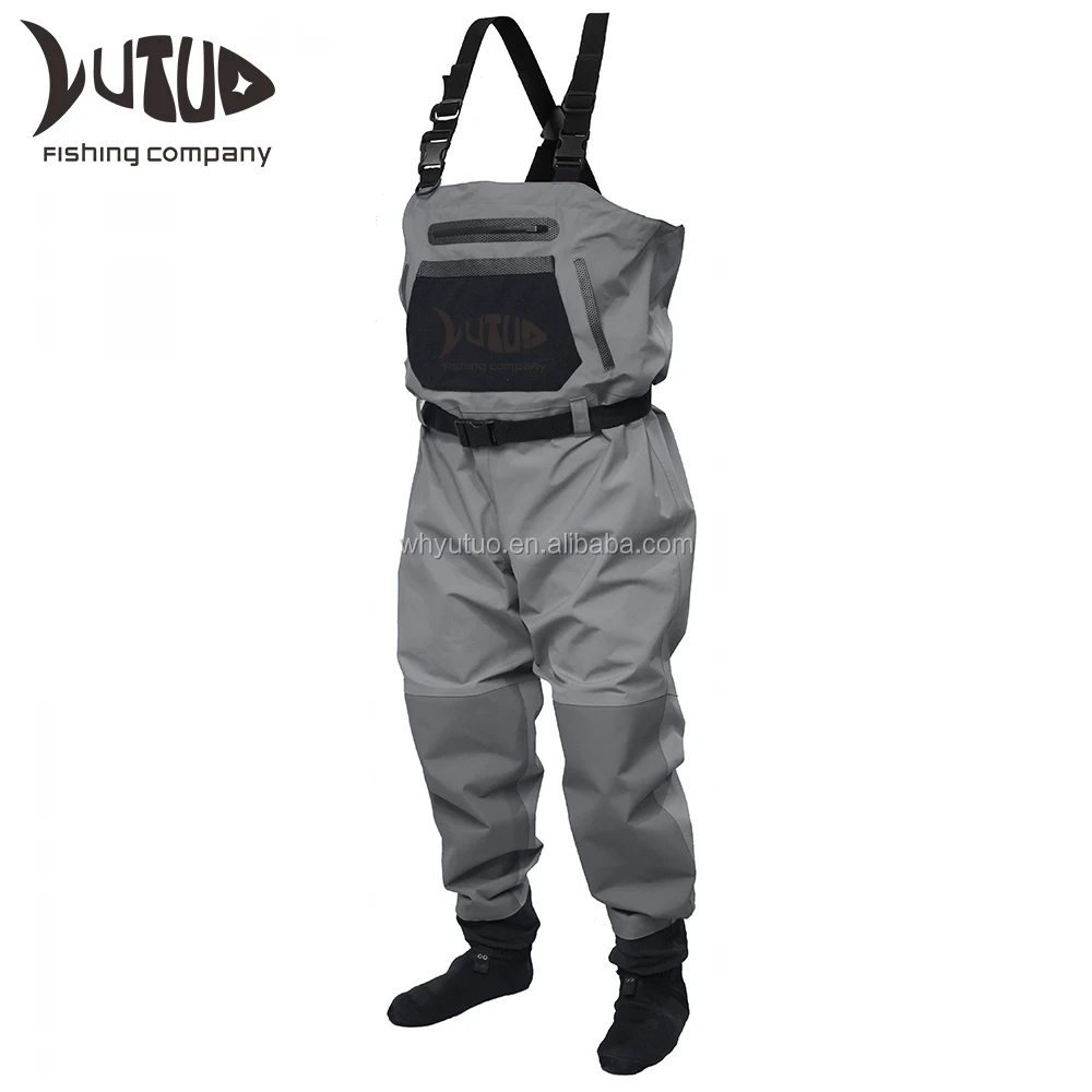 Yutuo Custom Breathable Chest Waders Zippered Stockingfoot Fishing