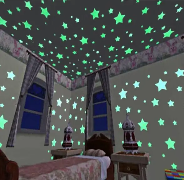 Wall Sticker Star Glow In The Dark For Kids Room Decor Buy Wall