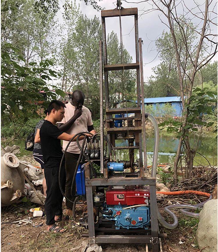 Percussion Rotary Head Shallow Water Well Drill Rigs For Sale In South
