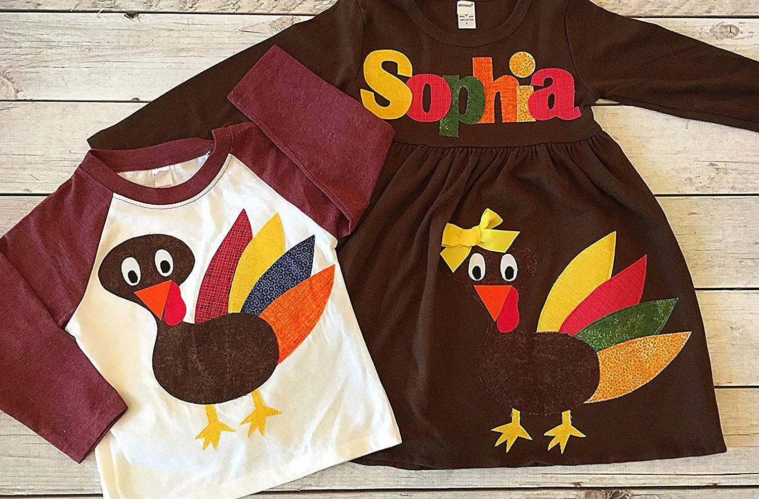 boy and girl matching thanksgiving outfits