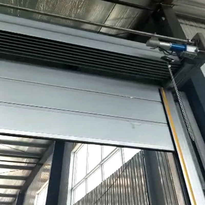 Automatic Steel Folding up shutter Industrial Stacking door