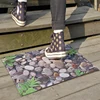 Multi Stone Dirt Trapping Fire Proof Indoor Outdoor Antislip Dust-removal Fiber Doormat Floor Mat