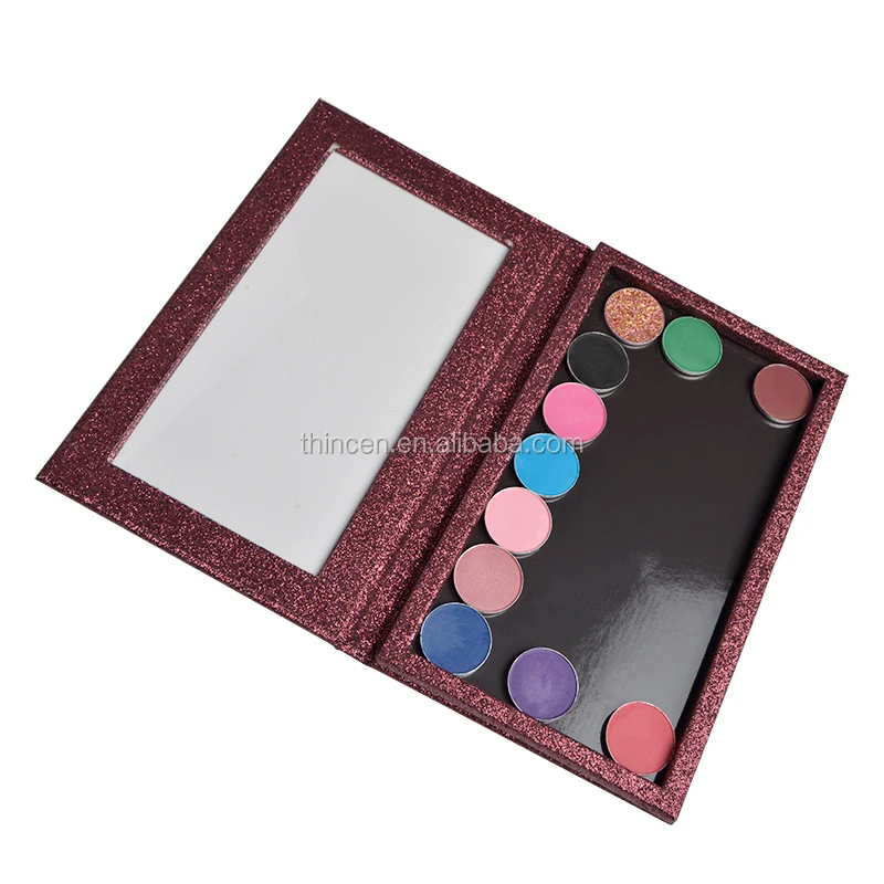Private Label Cosmetics Cardboard Eyeshadow Empty Makeup Palette Magnetic