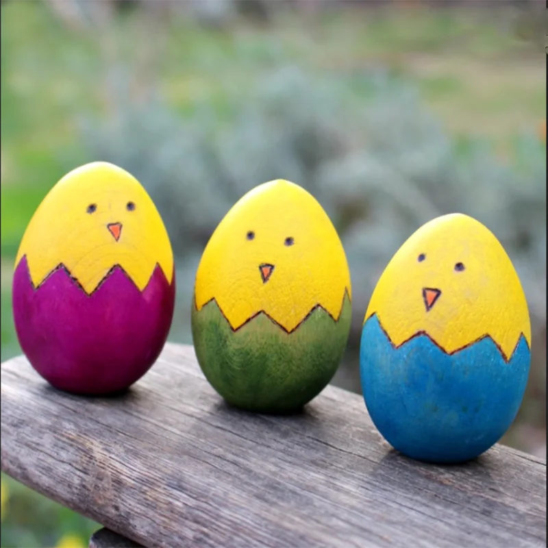 wooden easter eggs