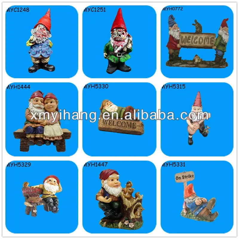 Garden Gnome Resin Figurine