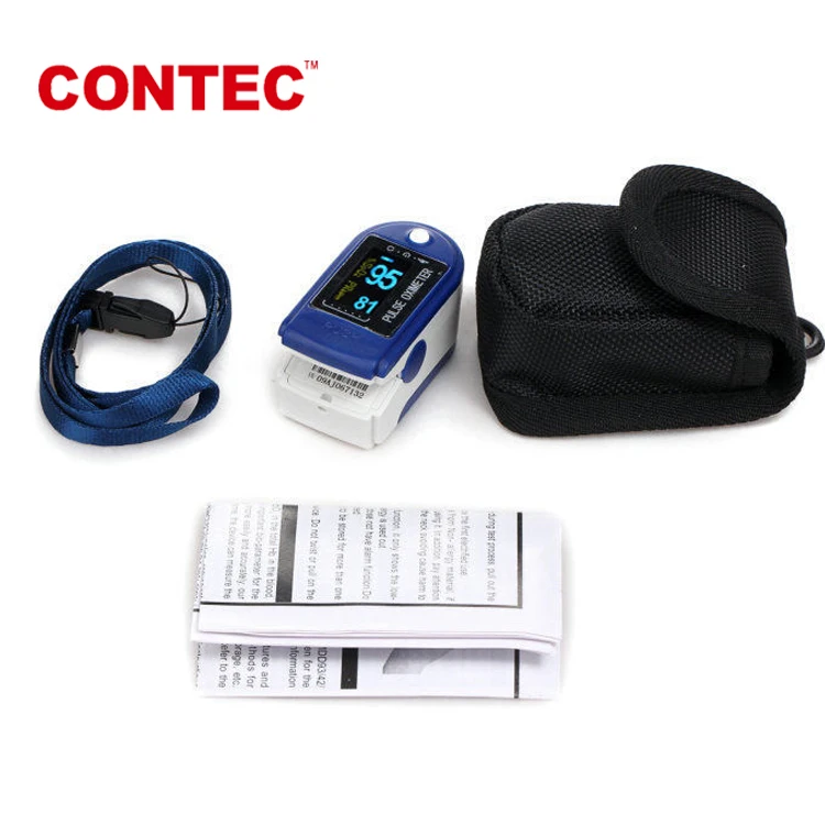 Real manufacturer CONTEC CE CMS50D finger pulse oximeter