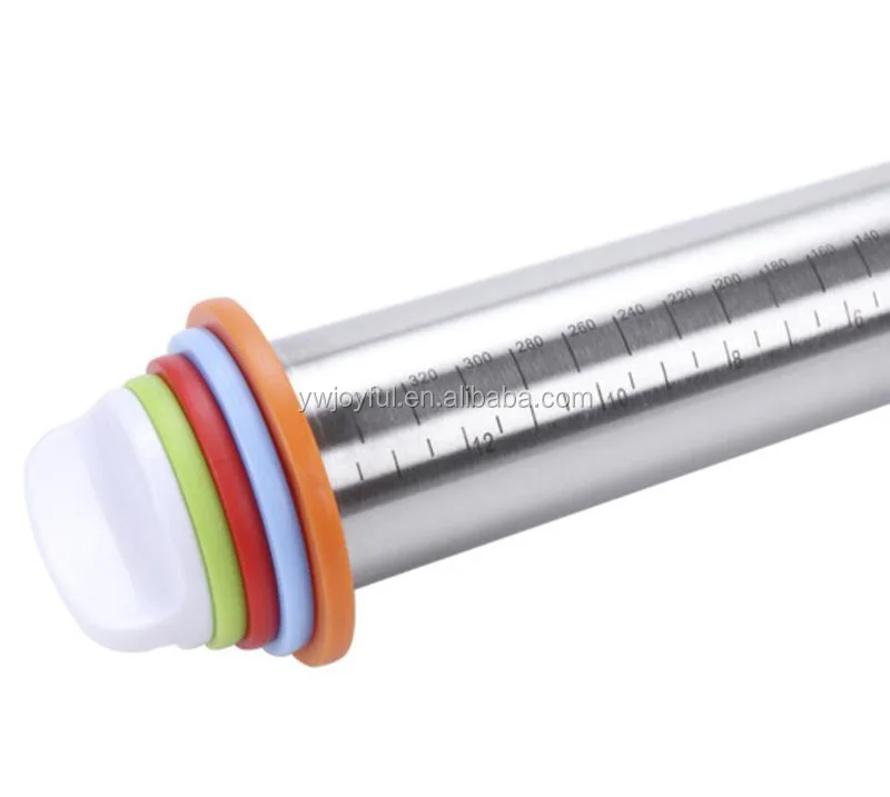 Good Quality Practical Metal Stainless Steel Adjustable Rolling Pin