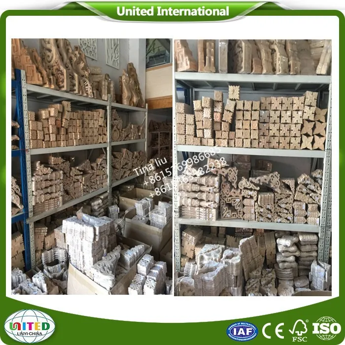 Decorative wood onlay antique design applique for House