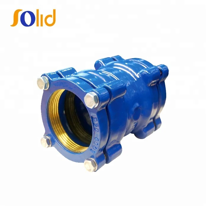 ISO2531,EN545 Ductile iron restrained pipe joint coupling for HDPE pipe