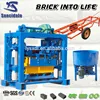 China manufacturer fashionable building material concrete block QT40-2 pan mixer pave making machine for sale