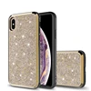 2 In I Sublimation TPU Rubber Leather Cell Phone Case Glitter Mobile Phone Cover For iPhone XS MAX Shockproof Case