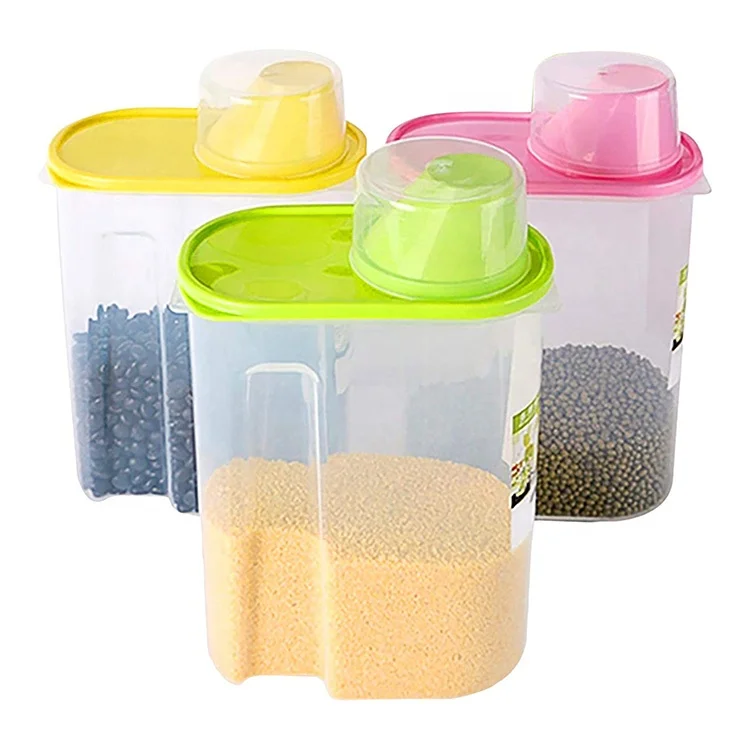 YDong Rice Container Storage 10 KG/22 LBS Cereal Containers with BPA Free Plastic and Airtight Design Suitable Gary 