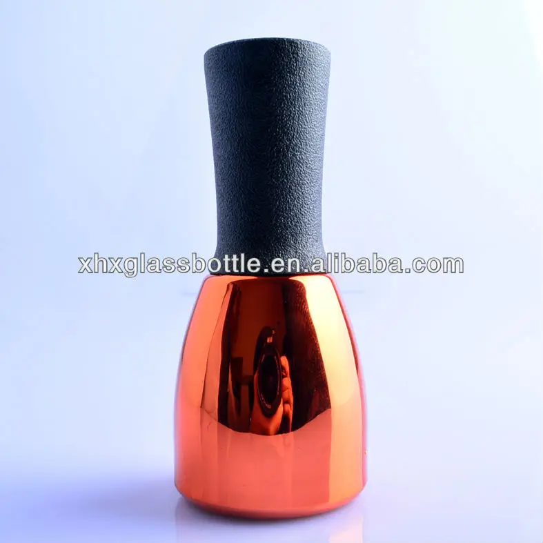 Matte Gold Uv Gel Nail Polish Container 15ml With Cap And Brush Buy Gold Uv Gel Nail Polish