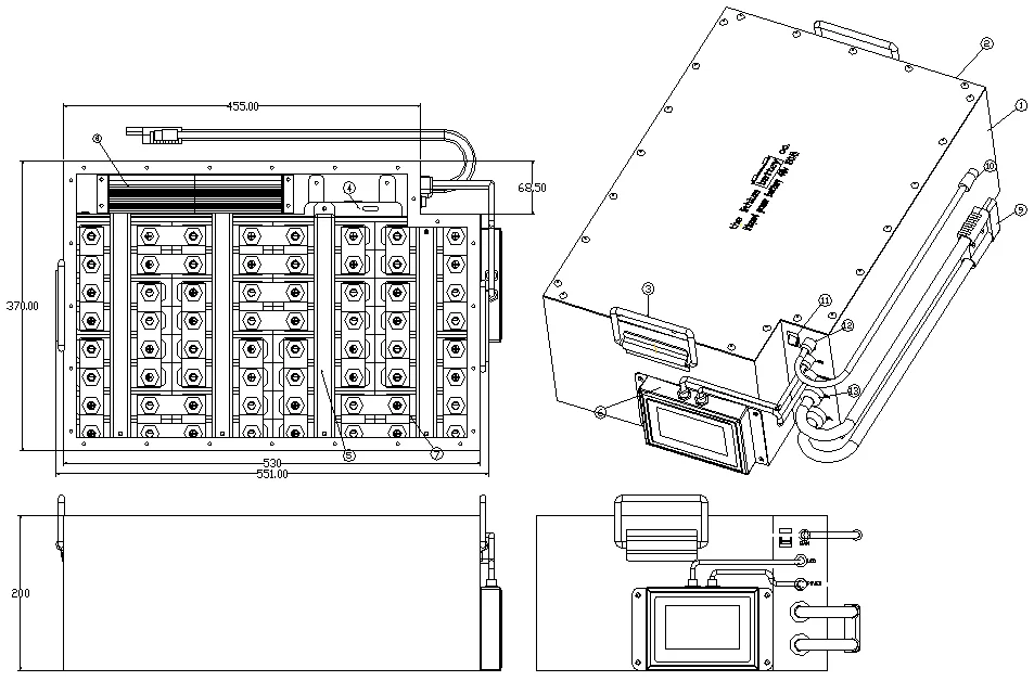 48V 70Ah Li ion battery