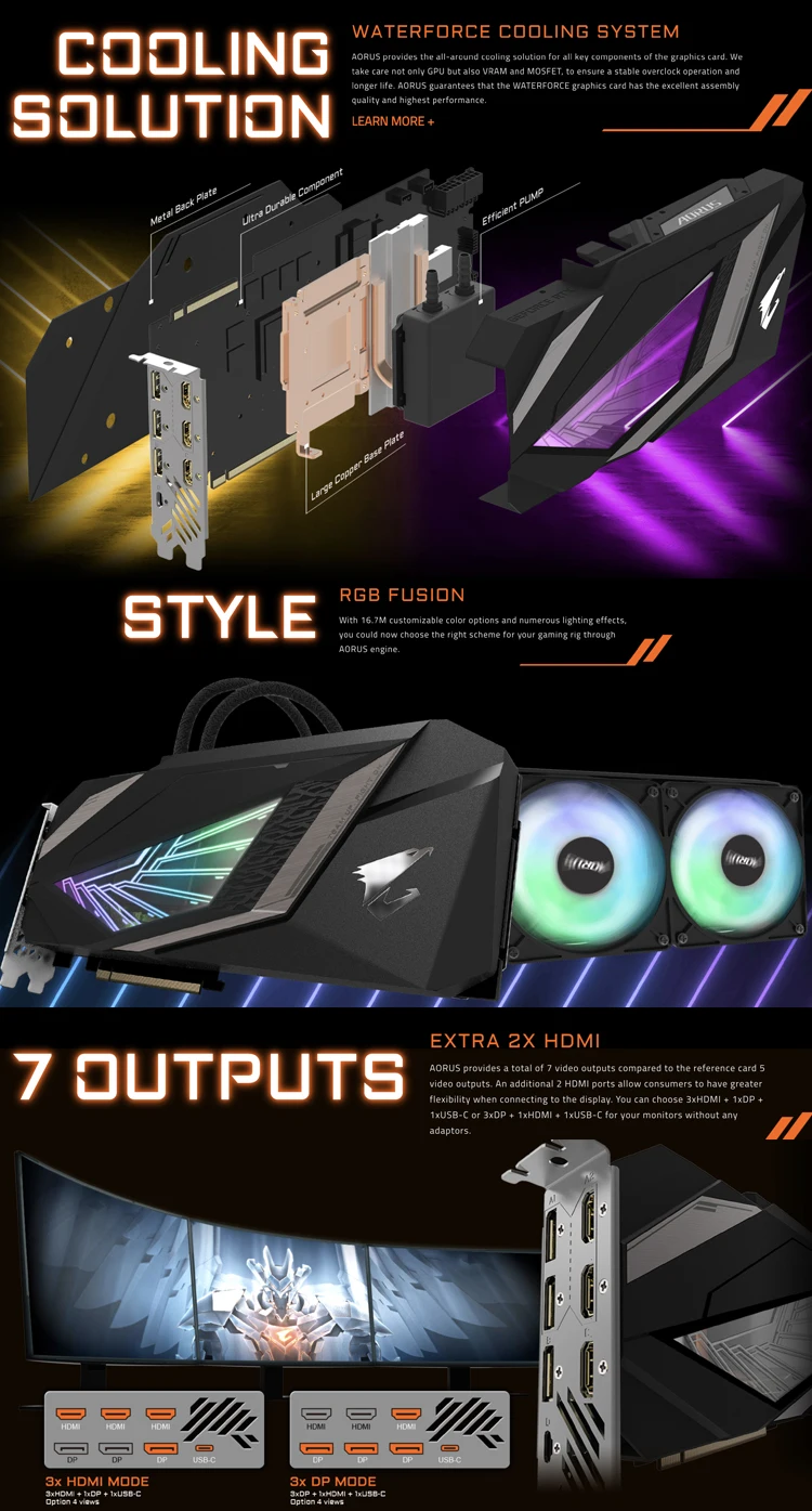 Gigabyte Geforce Rtx 2080 Aorus Xtreme Waterforce Wb 8gb Gddr6 Gigabyte Aorus Geforce Rtx2080 Xtreme Waterforce 8g Gddr6 256 비트 데스크탑 용