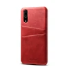 wholesale high quality PU flip leather wallet card slot cover case for Huawei P20