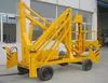 GTQ-12 self driven arm crane for window cleaning mobile telescopic boom lift