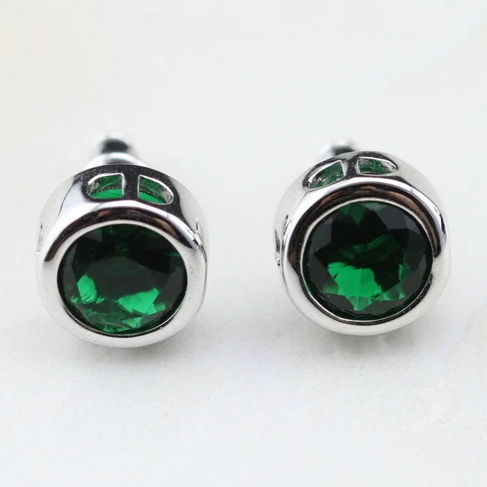 Emerald Green Earrings Costume Jewelry Find Get Quotations Round Green Emerald Trendy Jewelry Silver Stud Earrings For Women Fashion Christmas Gift Free Box
