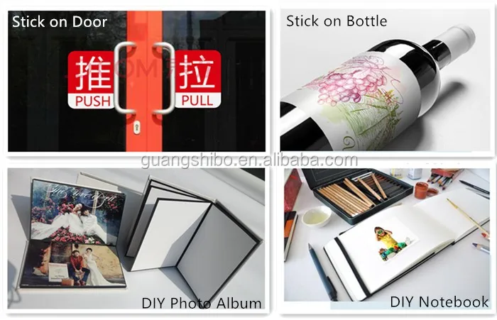 Best hot sale 150g a4 sticker glossy photo paper(GSBSAPPA480)