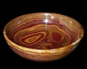 Large Red Onyx Stone Bowl Decorative Marble Fruit 12 Large Red Onyx Stone Bowl Decorative Marble Fruit 12 Inch