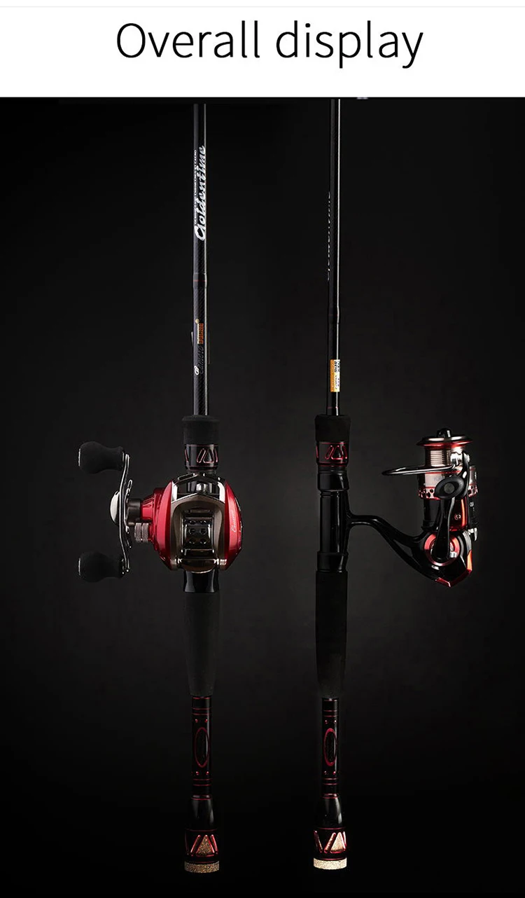 Cemreo 2.1m 2.4m M Action Spinning Carbon Fiber Fishing Rod And Reel