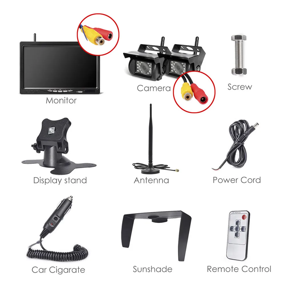 935v Desktop Monitor 7 Inch Car Mirror Monitor Tft Lcd Car Tv Monitor