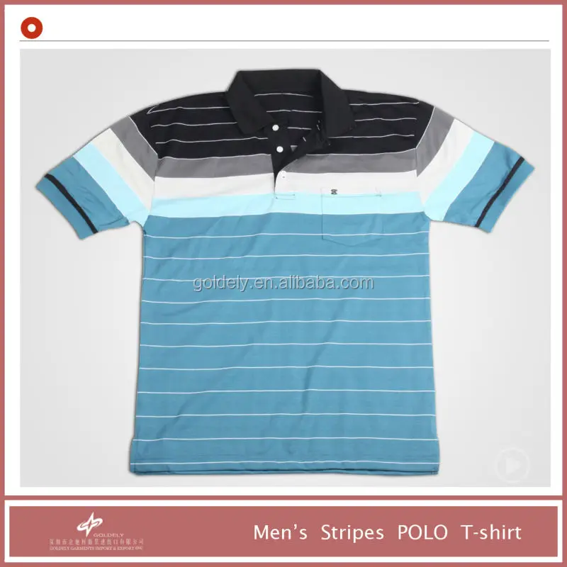 polo striped men's t shirt