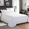 Yalan 100 cotton bed sheet / white bed sheet for hotel use / king size bed flat sheet