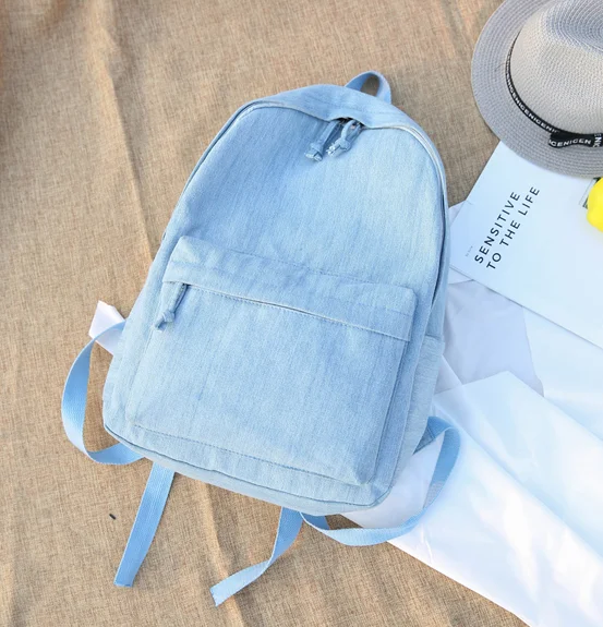 denim backpack