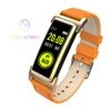 Color Screen Bluetooth 4.0 Leather Strap IP68 Waterproof Heart Rate Monitor Pedometer GPS KR03 Smart Bracelet Fitness Tracker