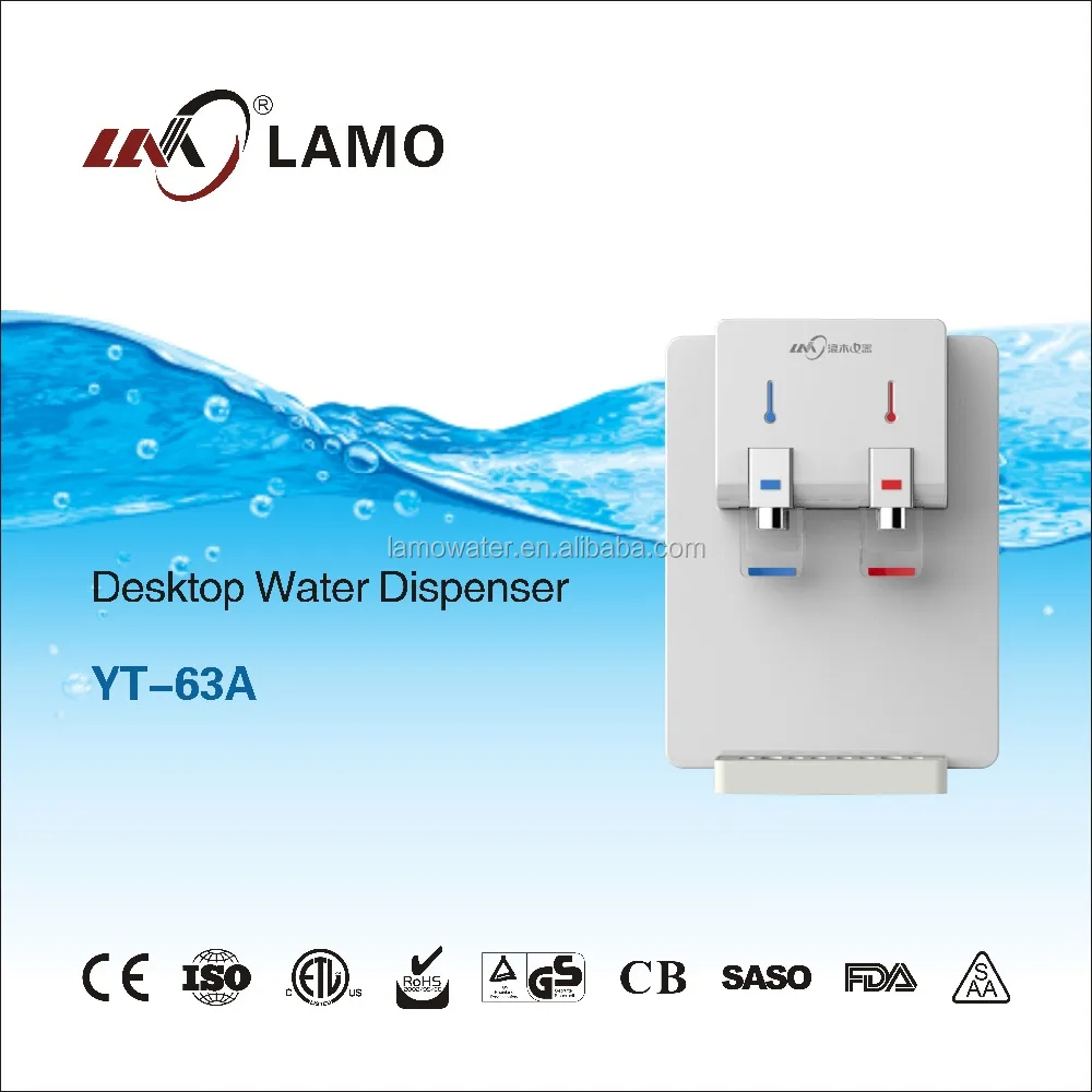 
Korean Style ABS Electric Cooling Hot and Cold Tabletop Drinking Water Dispenser Machine dispensador de agua 
