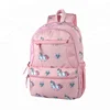 Wholesale polyester pink unicorn print student school bag leisure kids cute pretty backpacks