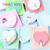 Israel 2019 hot selling custom cartoon heart shaped paper sticky notes for Promotional funny office stationery list 816