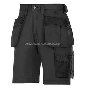 Men's Summer Work Shorts Workwear multi pockets Black Cargo Shorts Men's Summer Work Shorts Workwear multi pockets Black Cargo Shorts