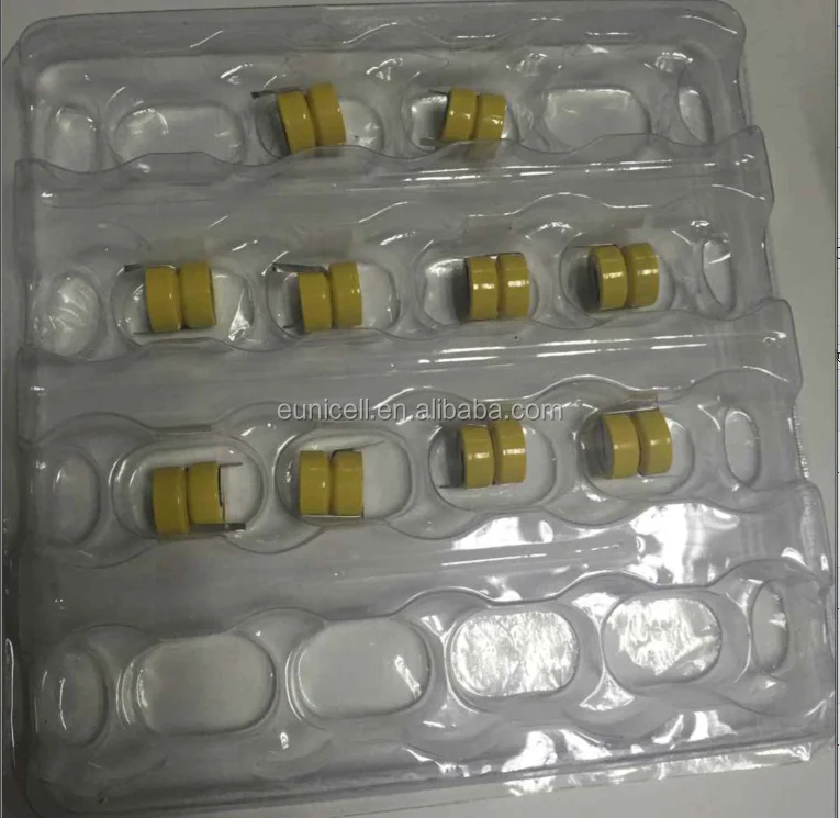3.6V LIR1254 battery with tabs_3