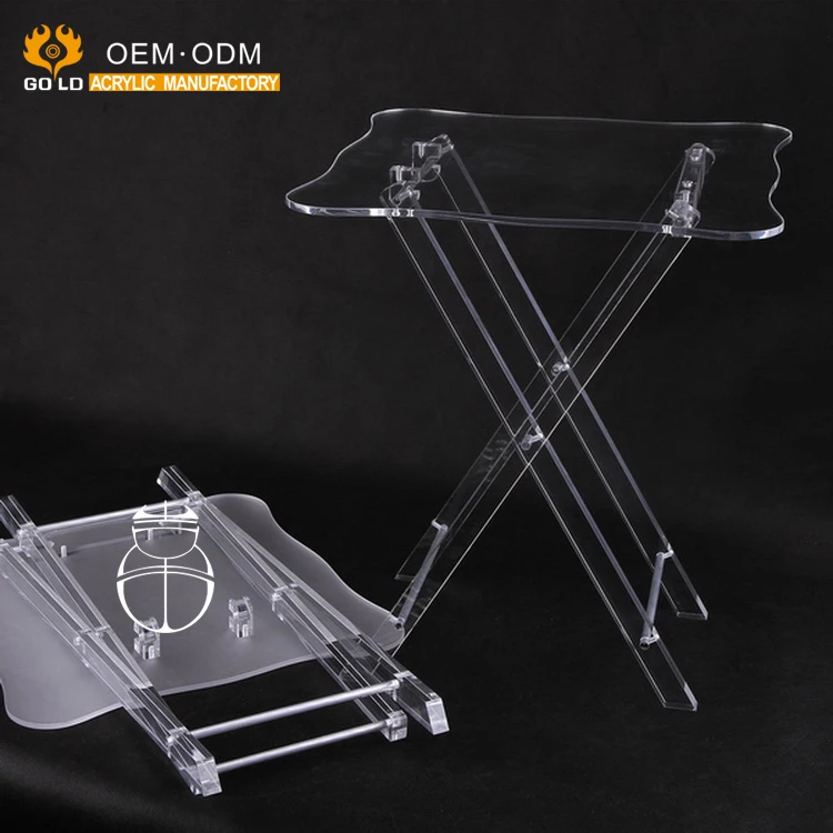 Fashion Custom Design Clear Acrylic Folding Table Buy Acrylic Folding