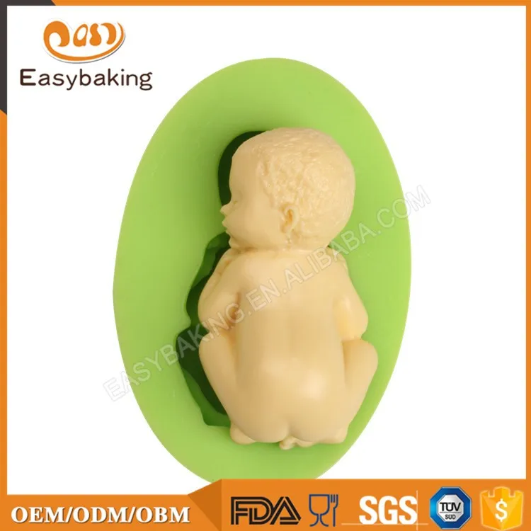 ES-1002 Lovely Baby Silicone Fondant Mold For Cake Decorating