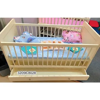 Wooden Baby Crib With Drawer 32056 8028 A Buy Luxury Baby