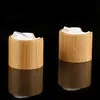 Wholesale Natural Handmade Bamboo Disc Top Cap For Cosmetic Bottle Packaging