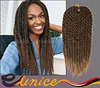 3D-Cubic Twist Crochet Braids African Natural Split Synthetic Ombre Havana Mambo Senegalese Freetress Twist Hair Extensions