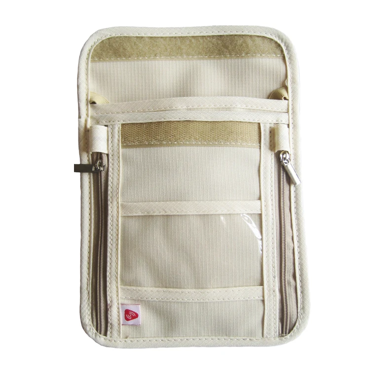 Rfid Blocking Passport Holder Neck Stash Hidden Concealed Pouch Anti