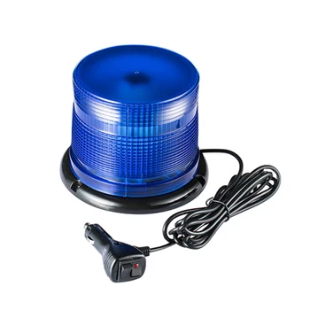 blue led beacon flashing rotating 12v warning larger police light
