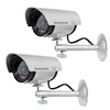 NINGBO 2*AA power supplies IP66 Surveillance CCTV dummy security camera with one LED Light Warning Security Alert Sticker Decals
