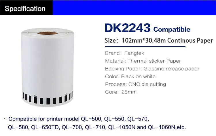 4x Etiketten für Brother P-Touch DK11209 29x62mm 