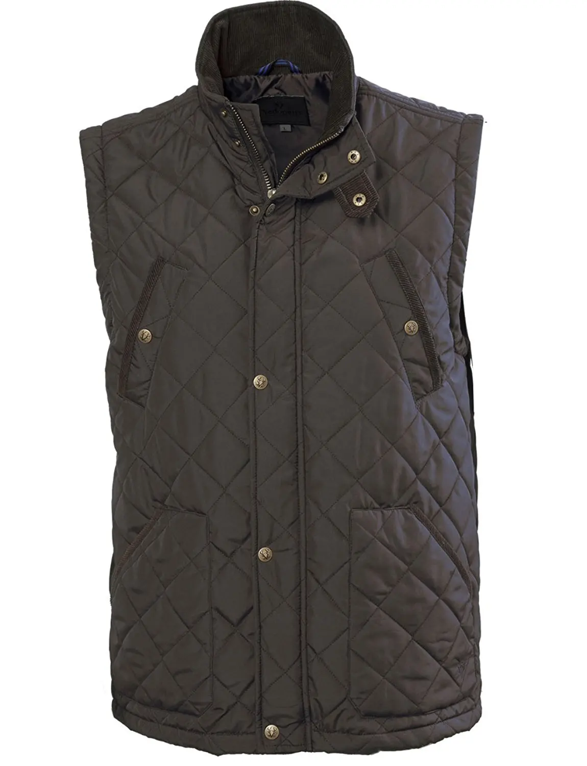 Mens Original Collections by Soulstar Designer Quilted Padded Or Chevron Sleeveless Bodywarmer Gilet