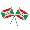 14cm handle festival celebration burundi hand flag
