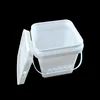 Multi-function small drum rectangular square plastic pail 2L with cheap price