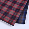 Wholesale woven polyester formal shirt gingham check printed shirting fabric manufacturers in surat