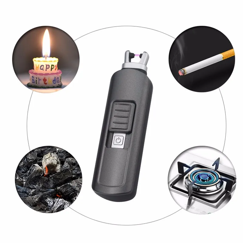 New Outdoor Long Handle Metal Electric Bbq Lighter,Usb Rechargeable Arc