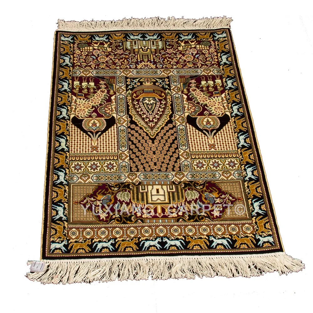 Hand Knotted Silk Islamic Prayer Rug Small Size For Muslim Prayer Buy Prayer Rugs For Sale